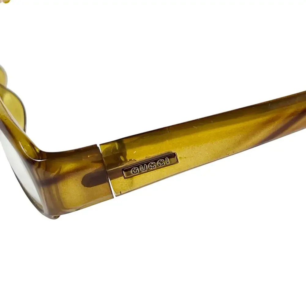 Gucci Translucent Brown Havanna Eyeglasses Frames (#1439) 51-15 125 Italy